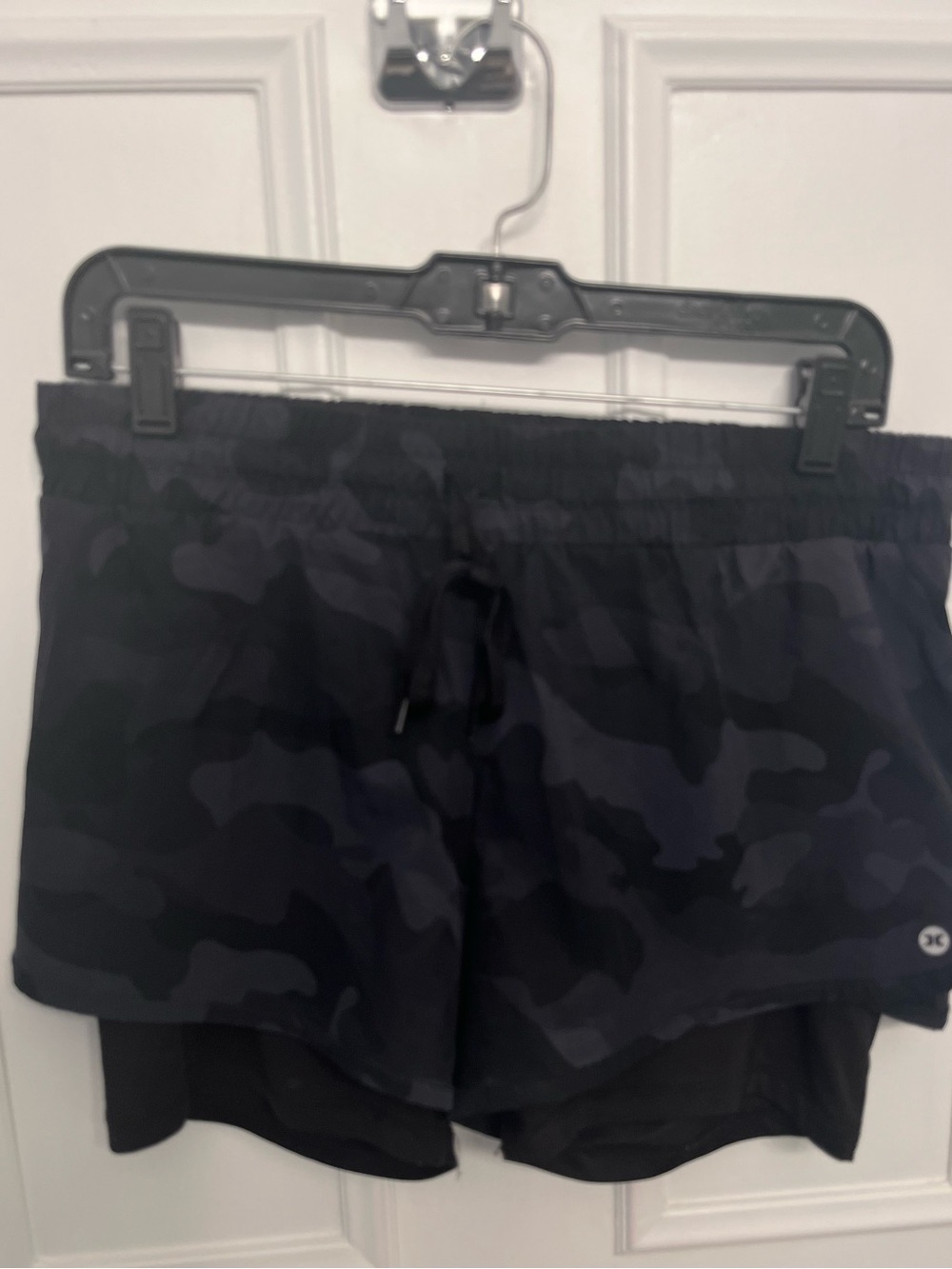 RBX Black Camo 2-in-1 Athletic Shorts